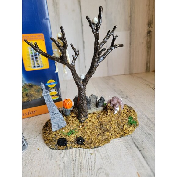 Lemax animated AS IS caged monster spooky town Village accessories Halloween - Picture 10 of 12